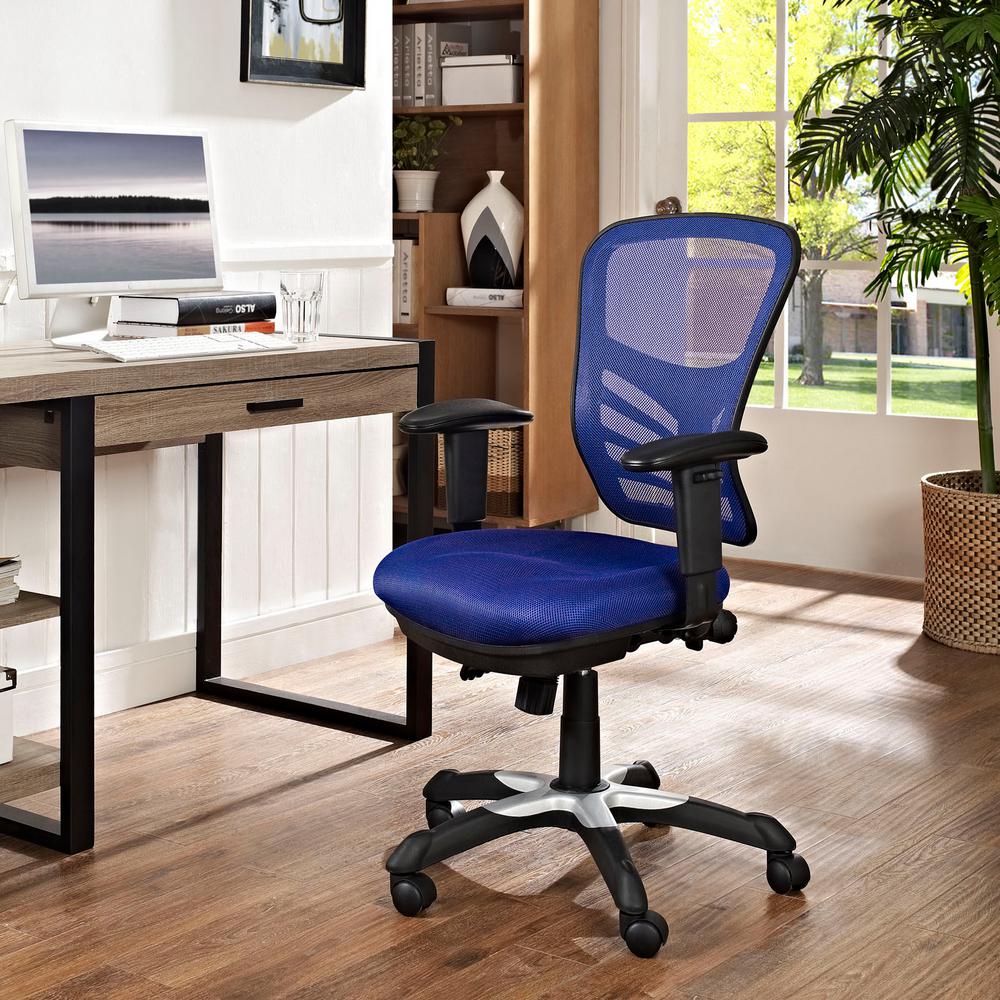 MODWAY Articulate Mesh Office Chair in BlueEEI757BLU The Home Depot