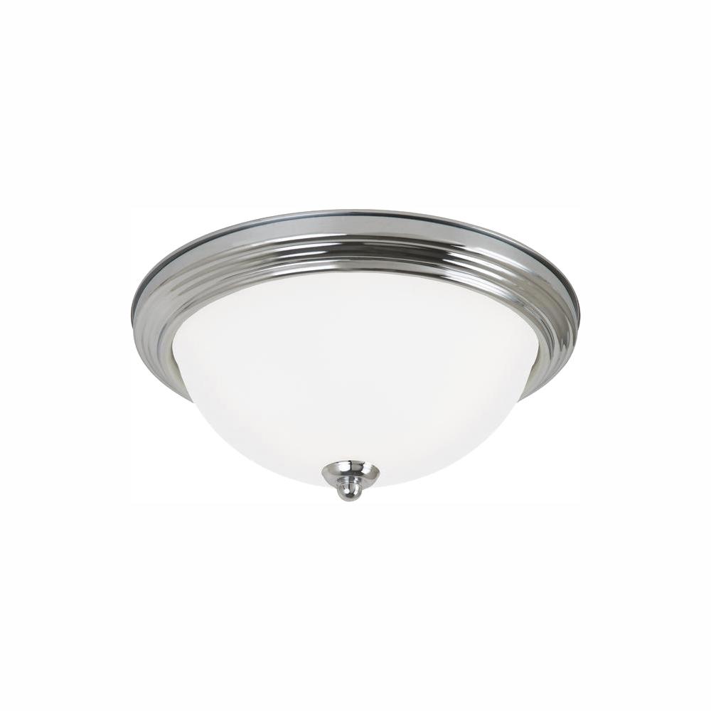 Sea Gull Lighting Ceiling Flush Mount 3-Light Chrome Flush ...