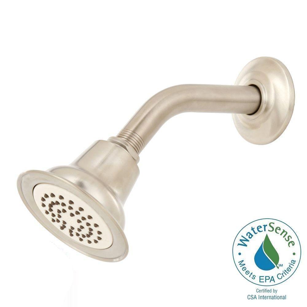 MOEN EcoPerformance 1Spray Showerhead with Shower Arm and Flange in