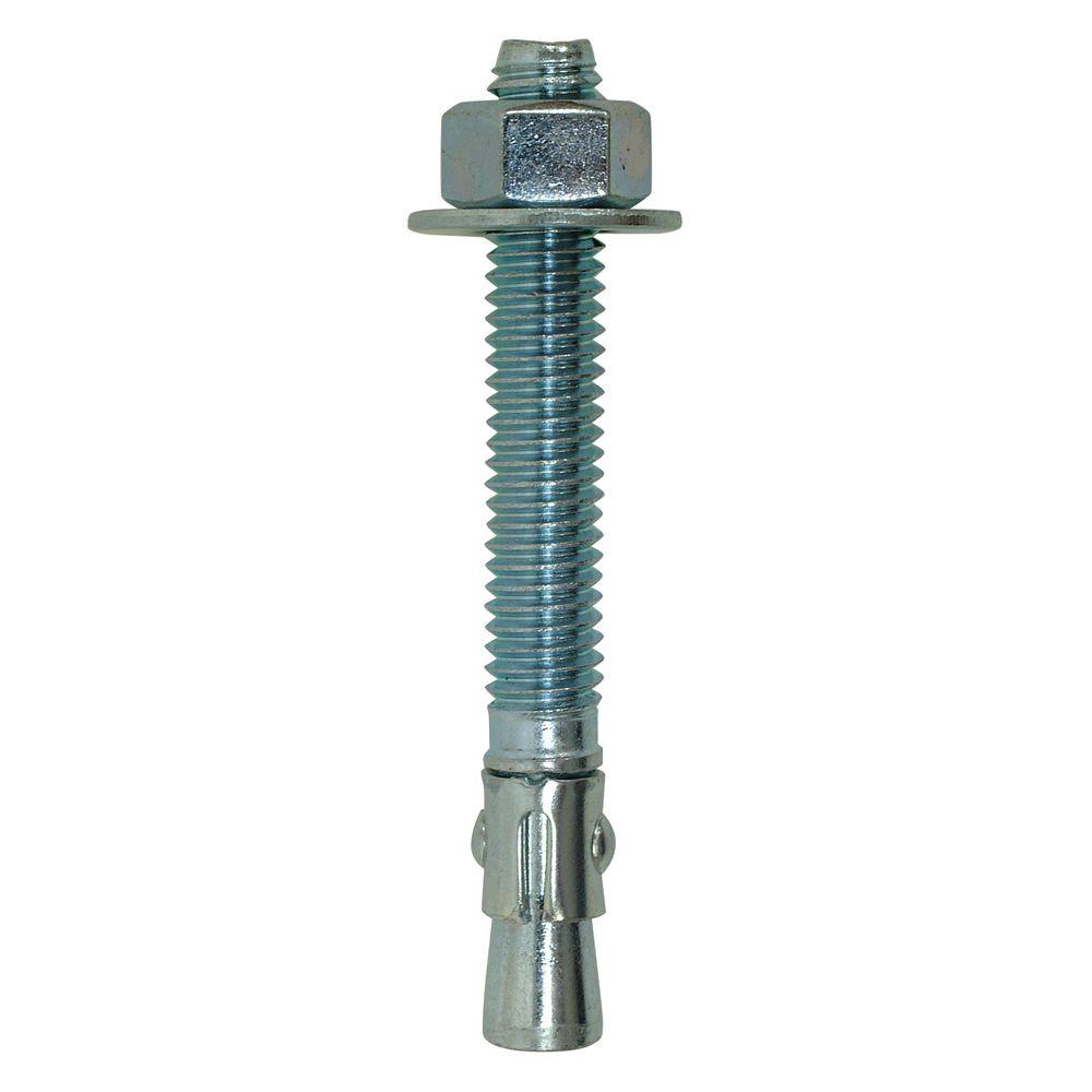 3//8/" x 5/" Concrete Wedge Anchor Zinc Simpson Strong-Tie WA37500 25