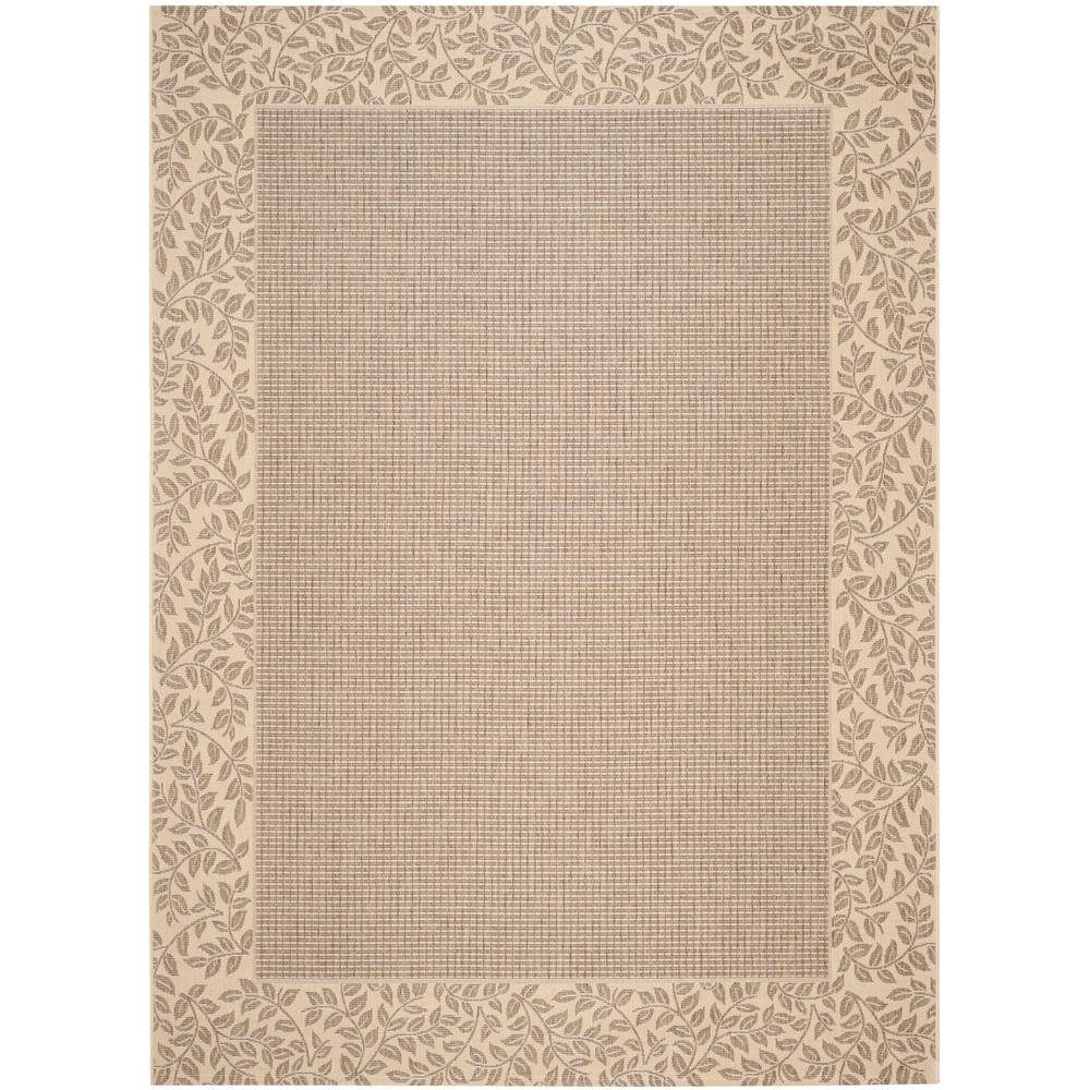 Brown 7 X 10 Outdoor Rugs The Home Depot Courtyard Brown Natural 6 Ft 7 In X 9