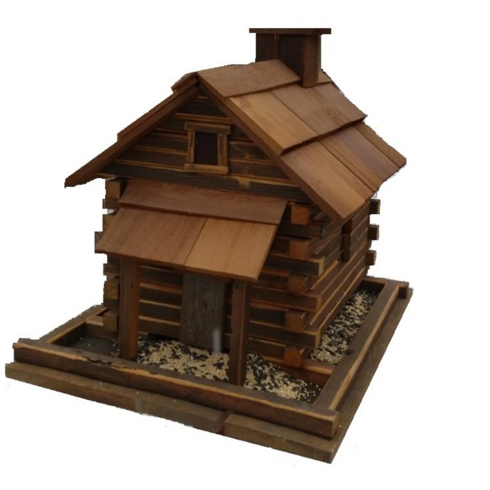 Home Bazaar Valley Forge Natural Cedar Feeder Large Hba 1001