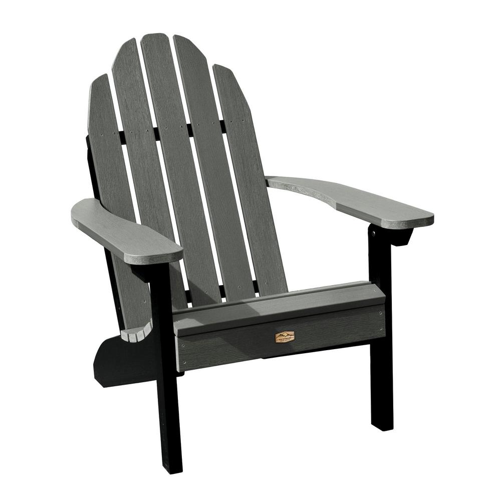 Elk Outdoors Essential Flint Plastic Adirondack Chair Eo Clas1 Fln