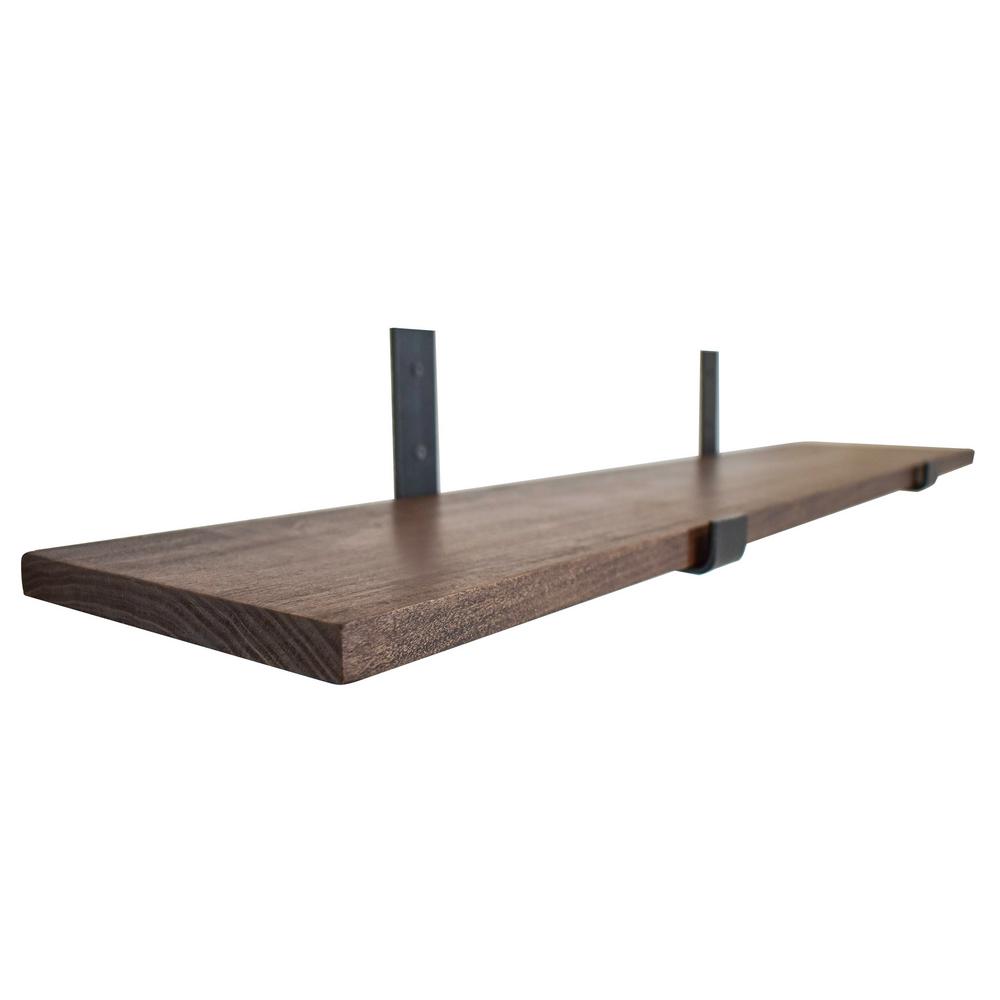 Unbranded Metal And Wood Decorative Wall Shelf With Black Brackets 03wd40233666 The Home Depot - Wooden Wall Shelf With Black Brackets Unbranded Metal And Wood Decorative Wall Shelf With Black Brackets 03wd40233666 The Home Depot - Wooden Wall Shelf With Black Brackets