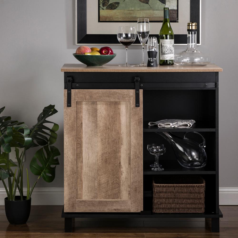 Glitzhome 32 30 In H Modern Black Wine Cabinet With Modern Black Wine Cabinet