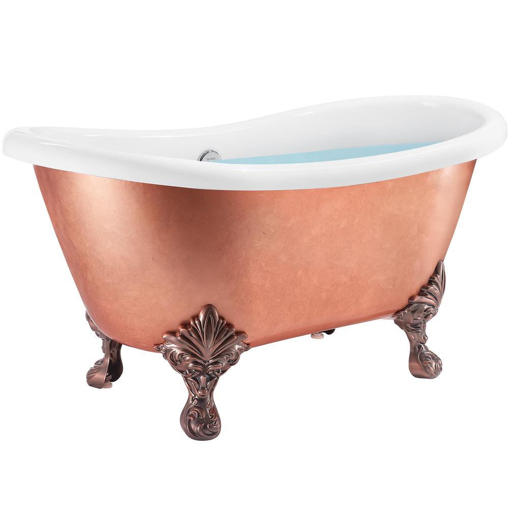 fiberglass clawfoot tub