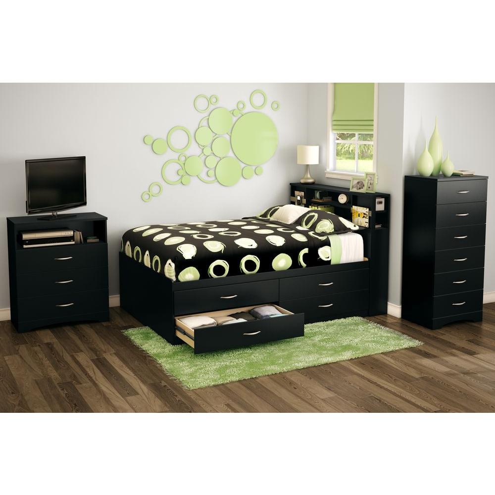 South S Step One Full Storage Bed 3107209 The Home Depot