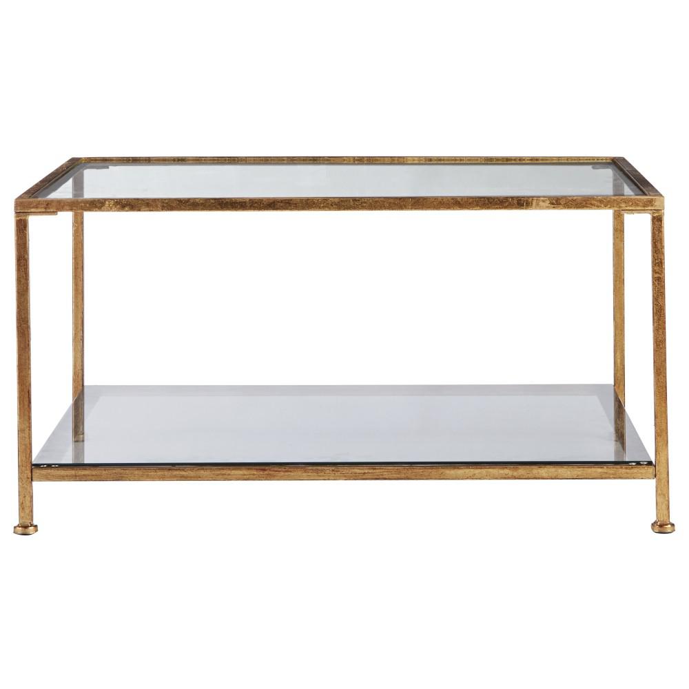 Home Decorators Collection Bella Aged Gold Square Glass