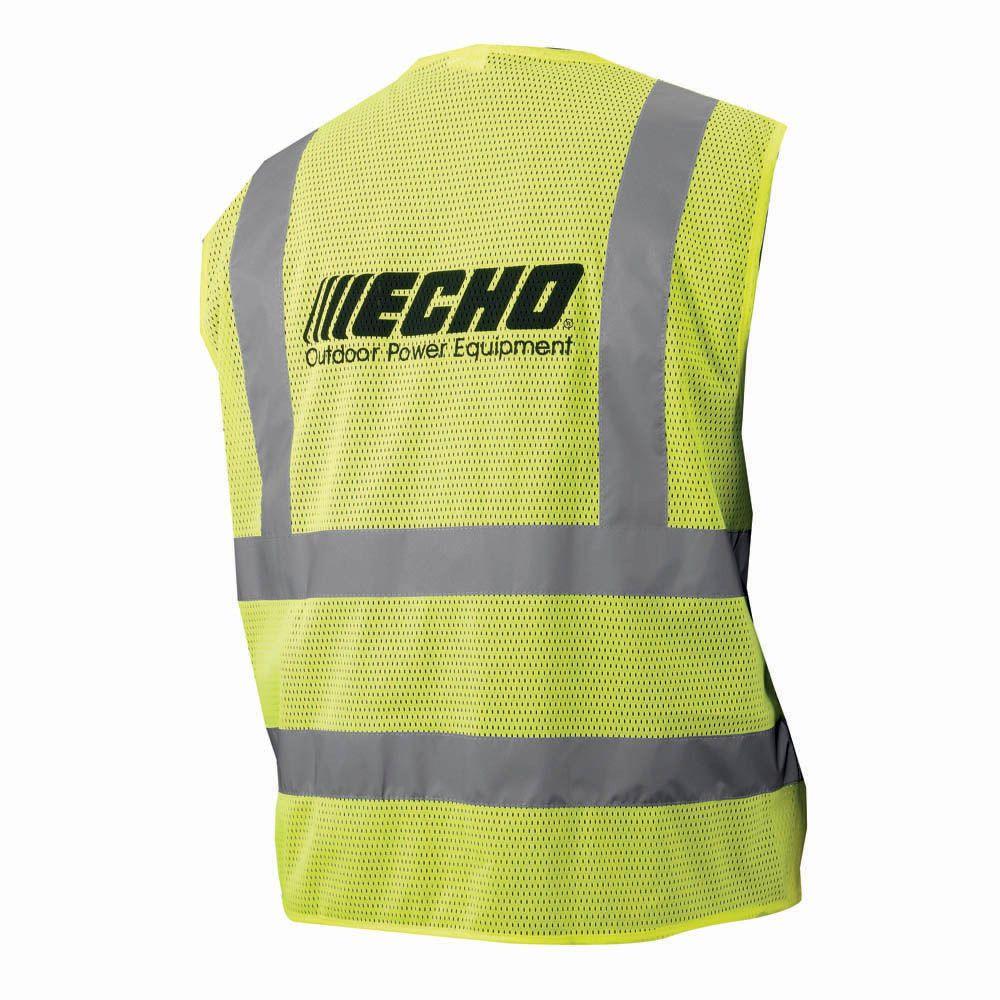 ECHO Polyester Yellow Extra Extra Large Safety Vest99988801402 The
