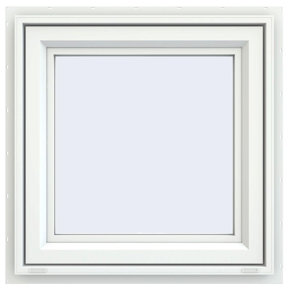 JELD-WEN 23.5 In. X 23.5 In. V-4500 Series Awning Vinyl Window - White ...