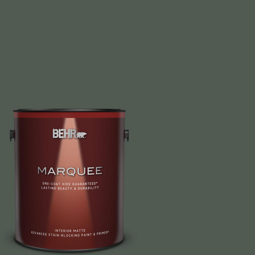 1 gal. #N420-7 Alpine Trail One-Coat Hide Matte Interior Paint and Primer in One