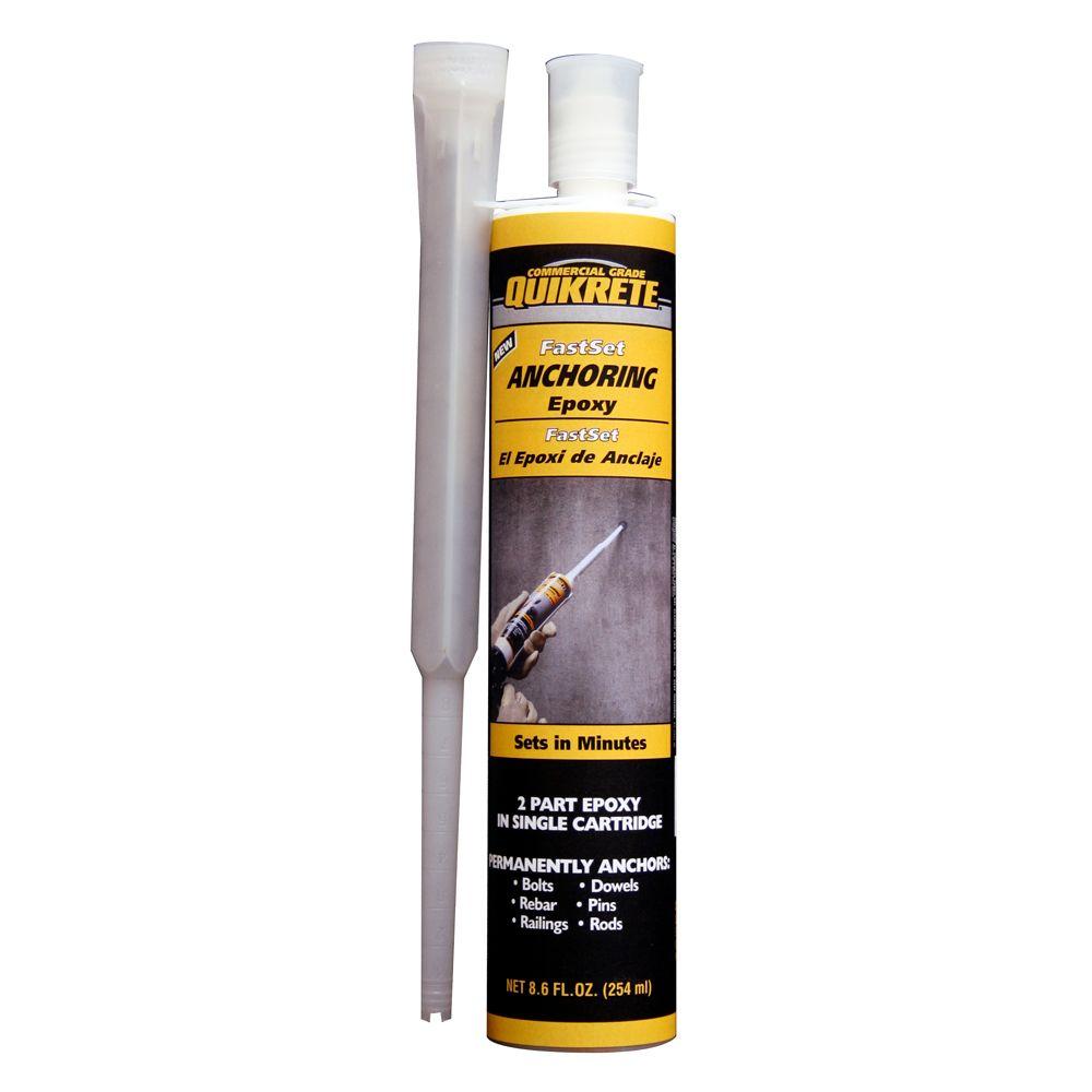 Concrete Repair Glue 8.6 oz. Fast Setting Quikrete Anchoring Epoxy