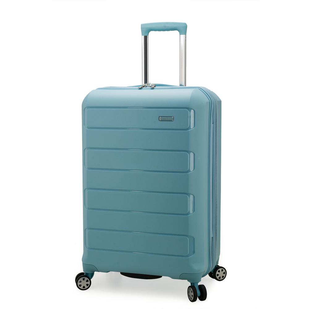 baby blue suitcase