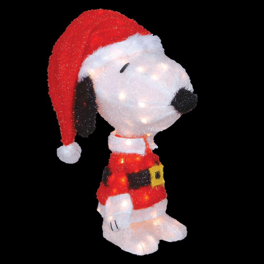 Peanuts 18 in. LED 3D PreLit Snoopy in Santa Suit90229