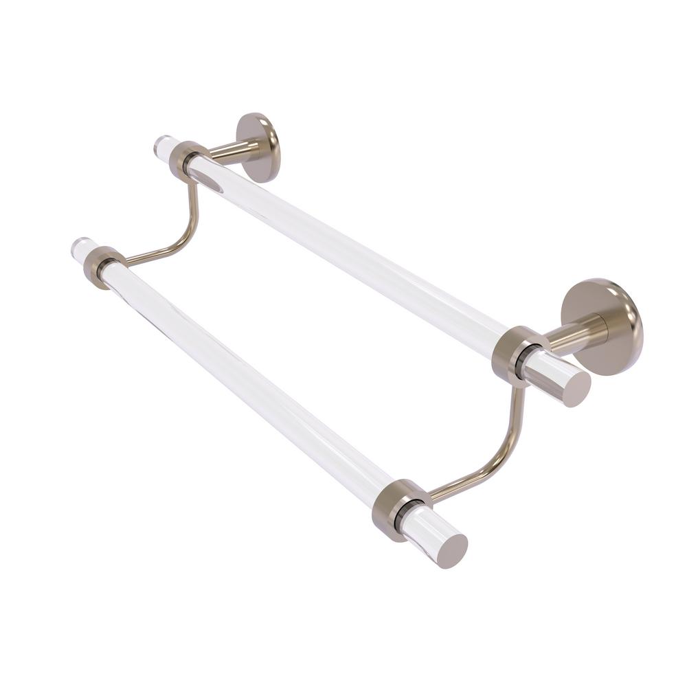 Allied Brass Clearview 36 in. Double Towel Bar in Antique Pewter-CV-72