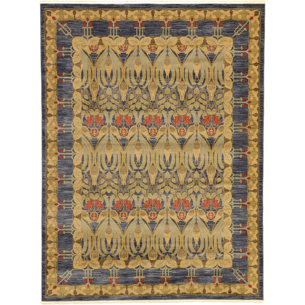 Unique Loom Athens Navy Blue 9 ft. x 12 ft. Area Rug3123800 The Home