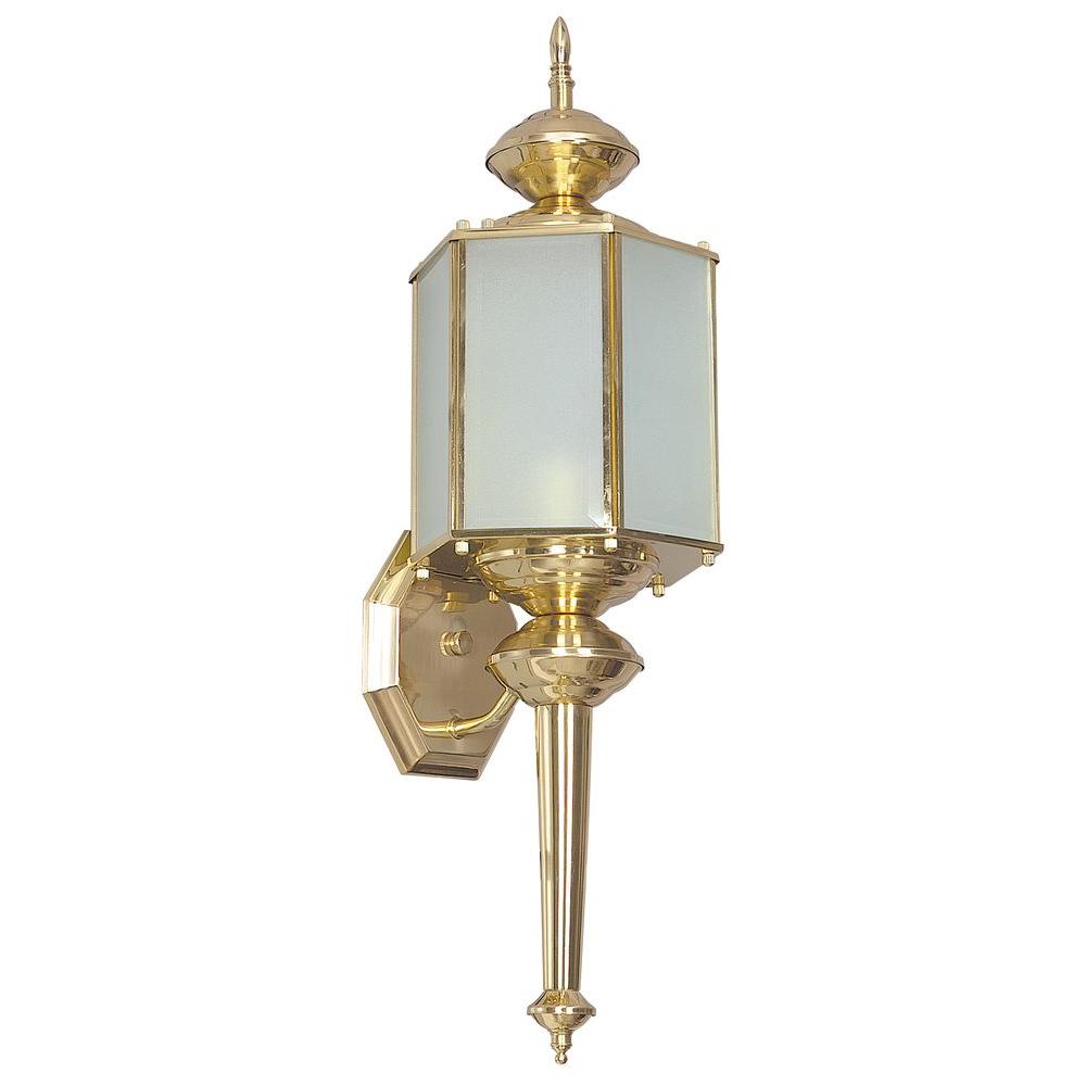 Fluorescent Outdoor Ceiling Lighting The Home Hastie 1 Light Polished Brass