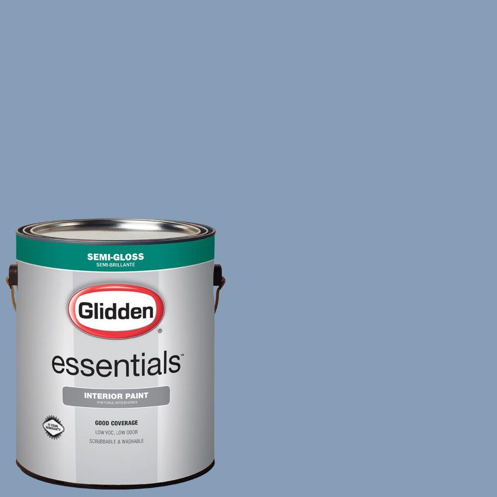 Glidden Essentials 1 Gal Hdgv24d Steel Blue Semi Gloss Interior Hdgv24d Steel Blue Semi Gloss Interior Paint