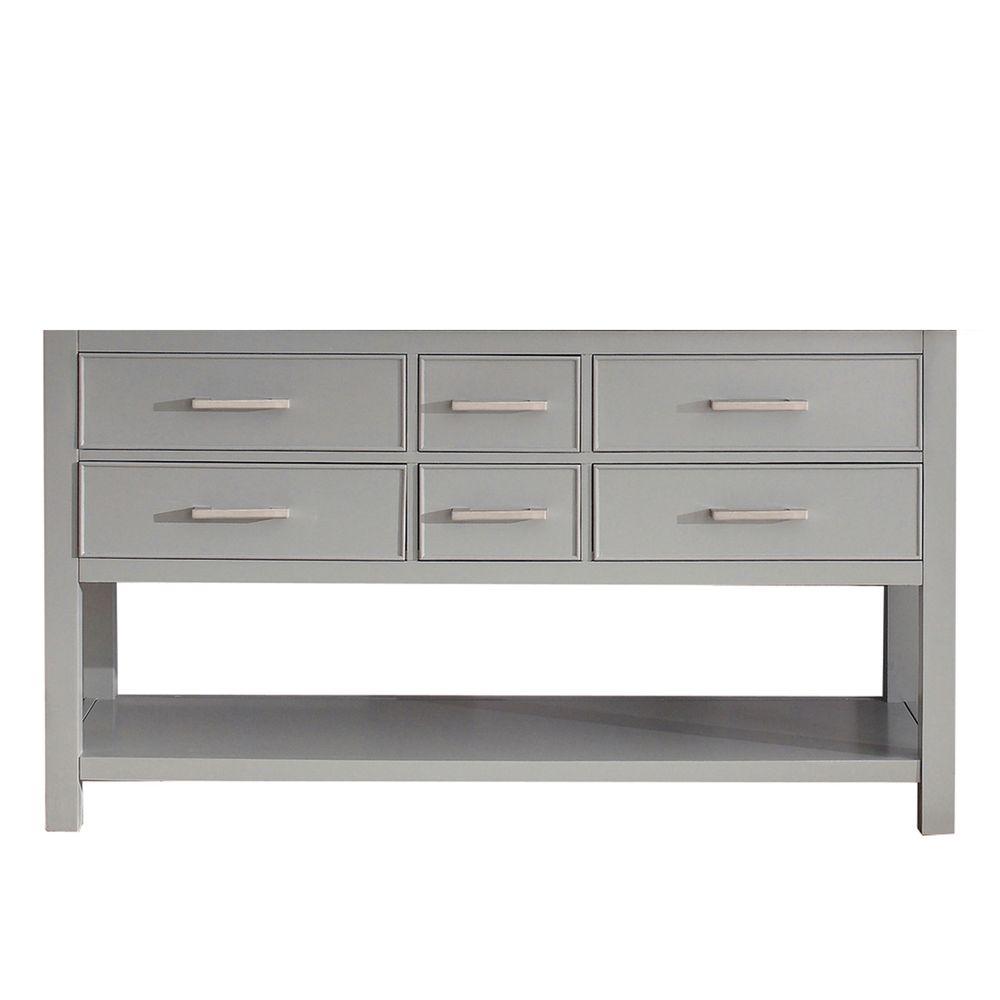 Avanity Brooks 60 In Vanity Cabinet Only Chilled Gray
