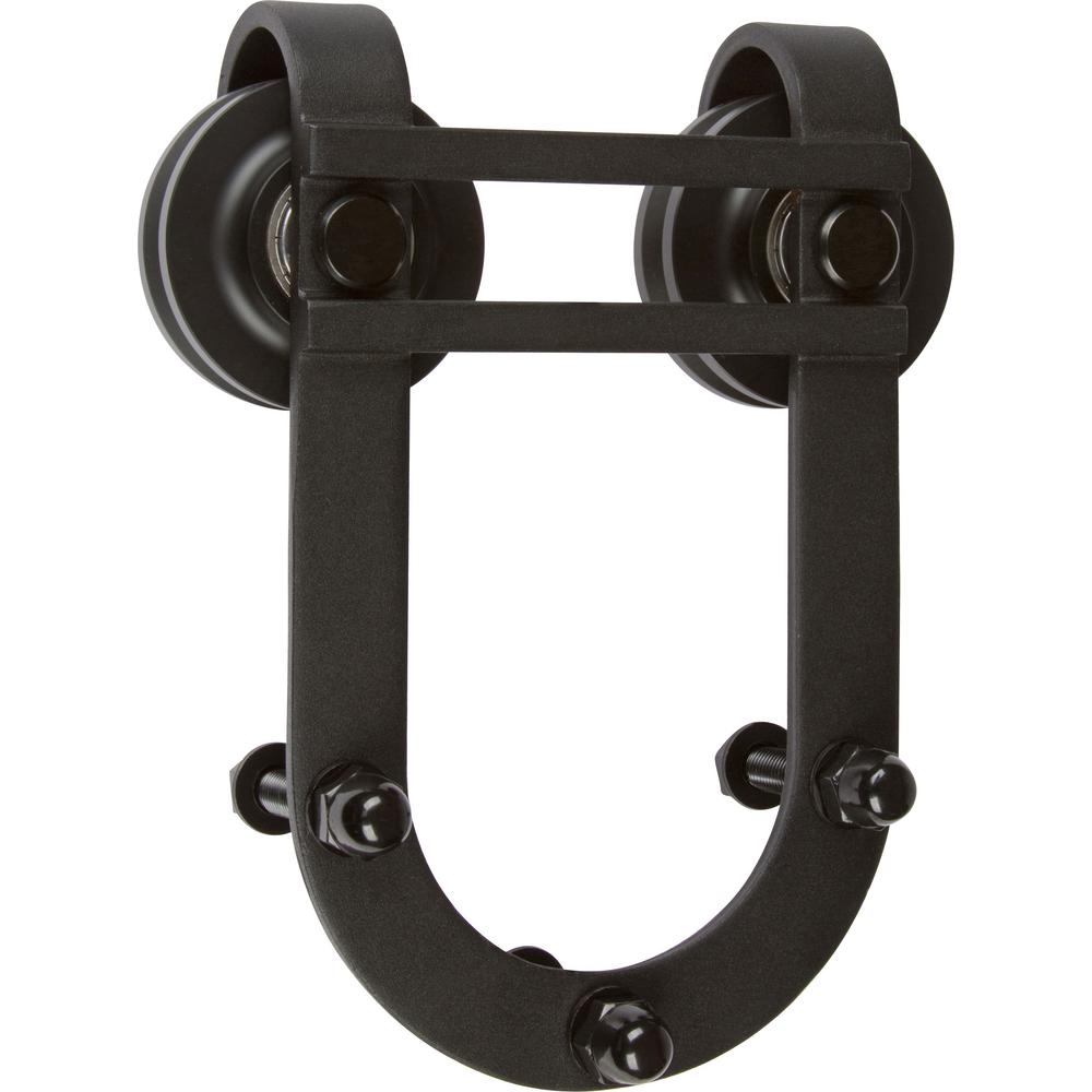 Delaney 2000 Series 8 ft. Black Horseshoe Style Rollers Flat Track Barn