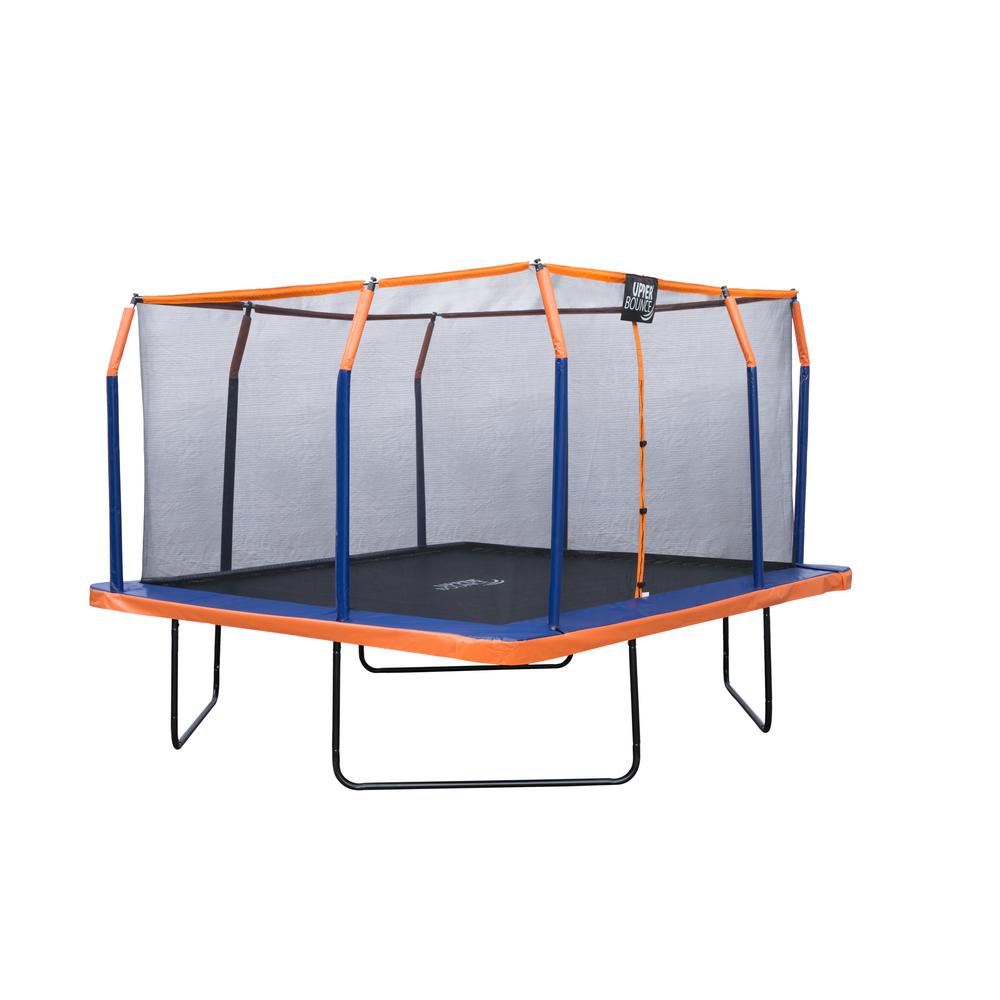 Upper Bounce 12 ft. x 12 ft. Square Trampoline Set with Premium Top