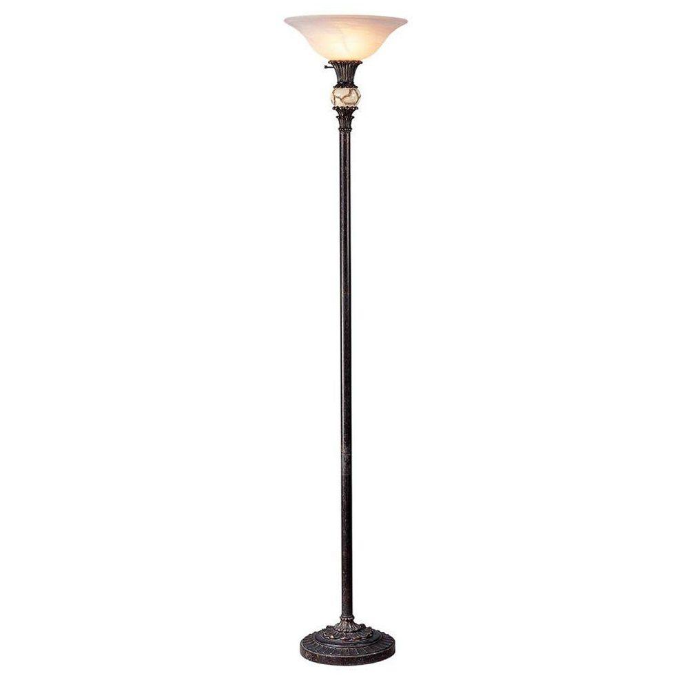 Ok Lighting 71 In Antique Black Floor Lamp