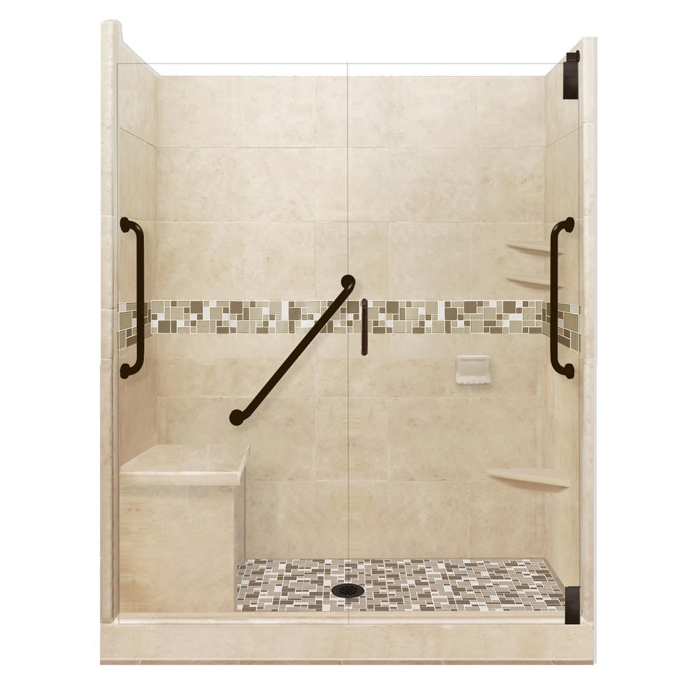 American Bath Factory Tuscany Freedom Grand Hinged 30 in. x 60 in. x 80