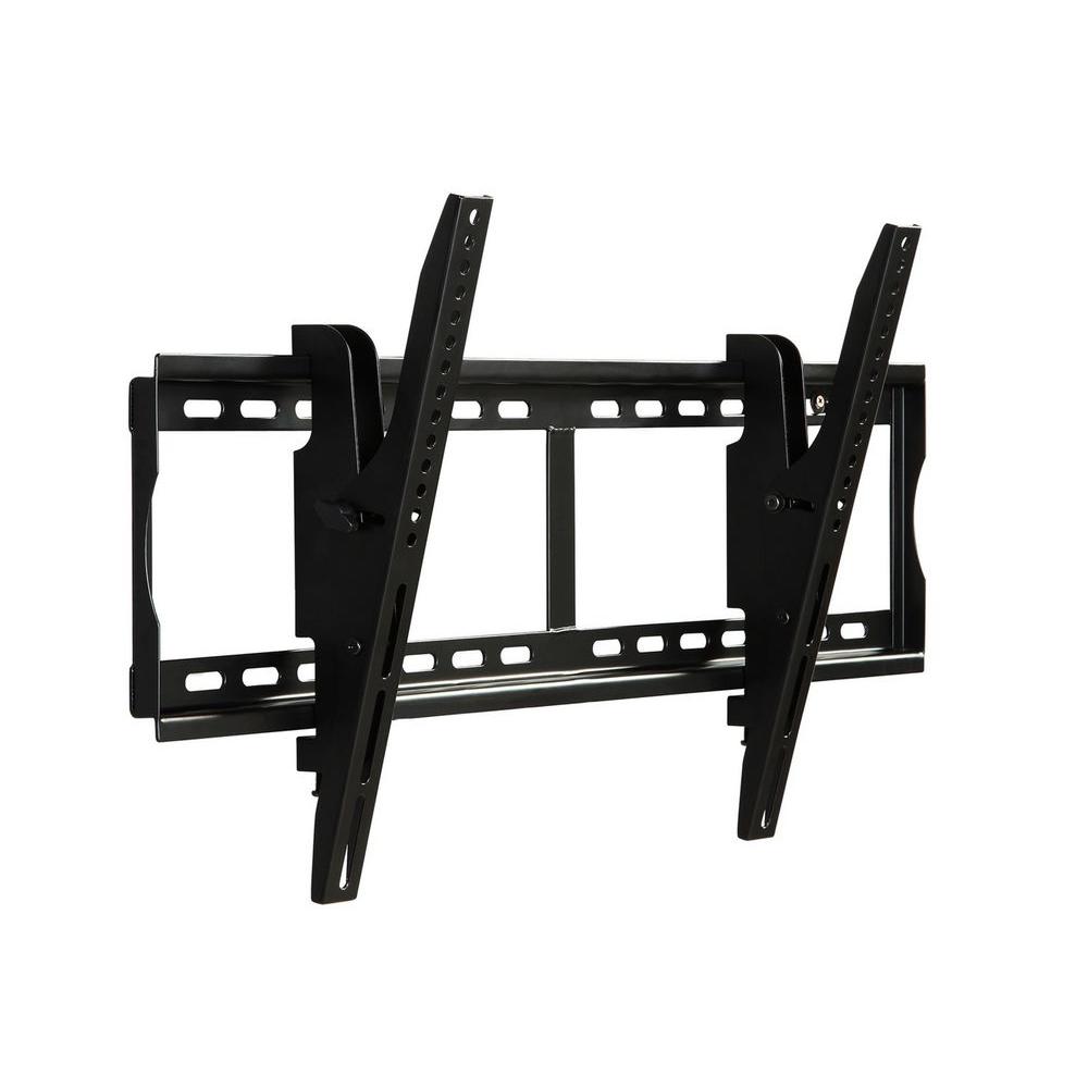 Tilt Tv Mount Wall Mounts Av Accessories The Home Depot Large Ling Mount For 37 In To 70 Flat Screen Tv Black