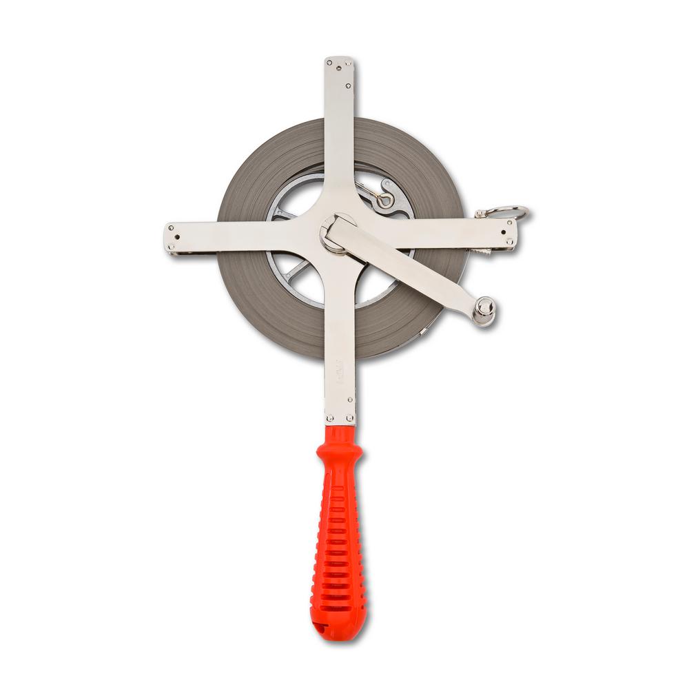 Lufkin 1/4 in. x 100 ft. Derrick Chrome Clad Tape MeasureC2276DN The