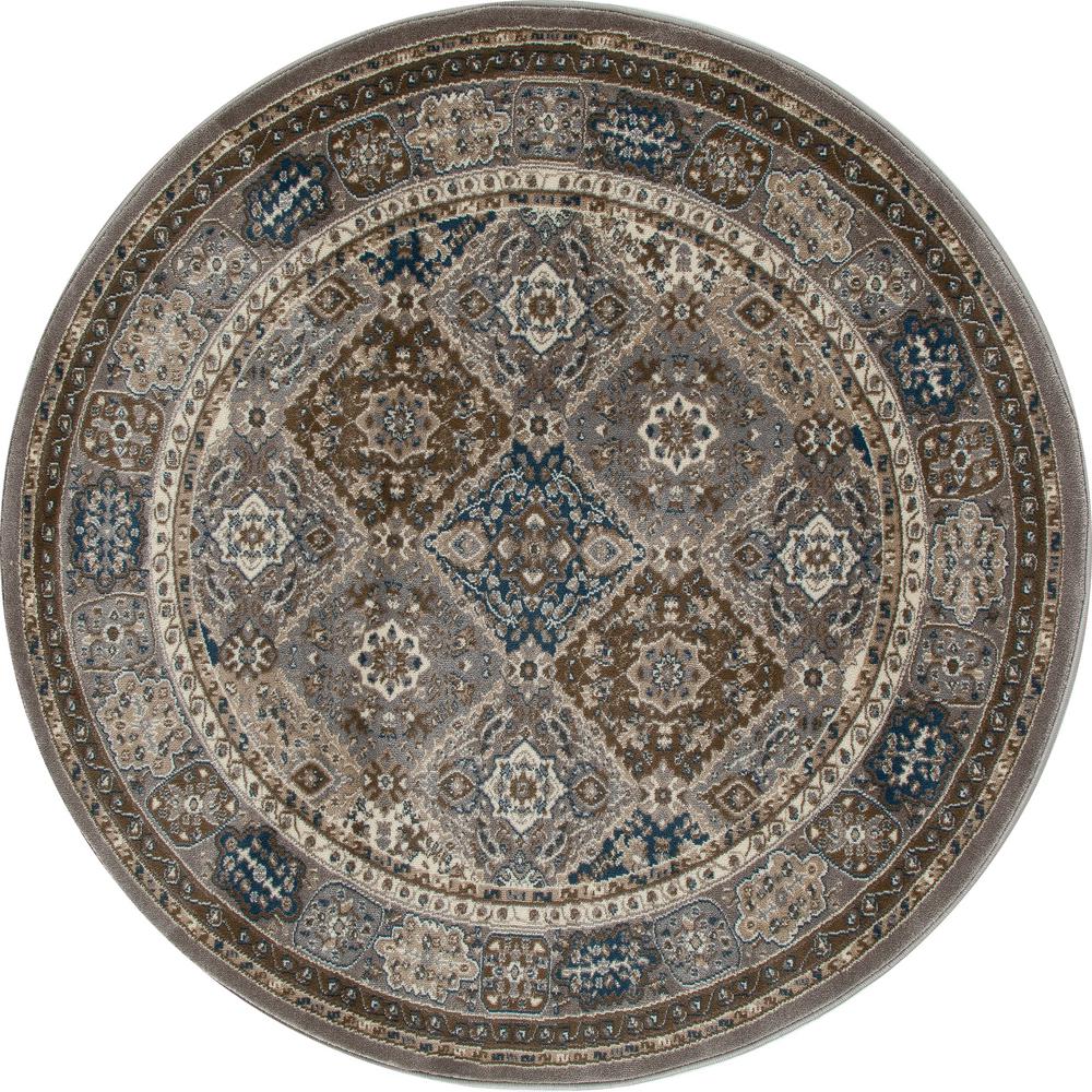 UPC 841864102871 product image for Arabella Comfort Panel Gray 7 ft. 10 in. x 7 ft. 10 in. Round Area Rug | upcitemdb.com