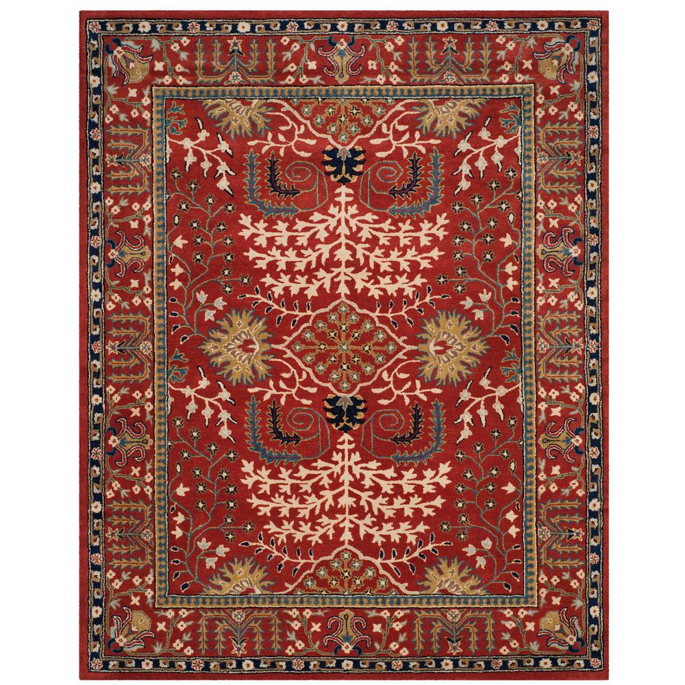 Rustic Area Rugs The Home Depot Antiquity Red Multi 8 Ft X 10 Area Rug