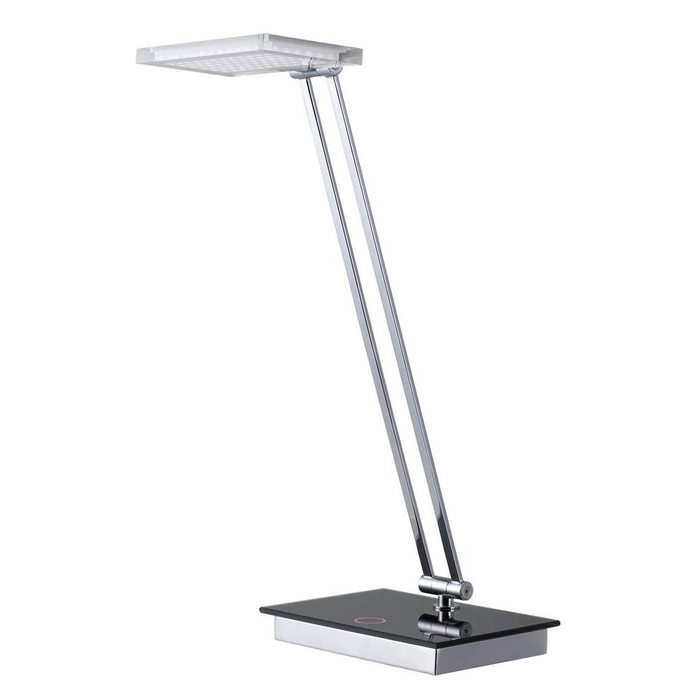 Cal Lighting 19 In Chrome Desk Lamp With Led Dimmer Bo 2232dk The Chrome Desk Lamp With Led Dimmer
