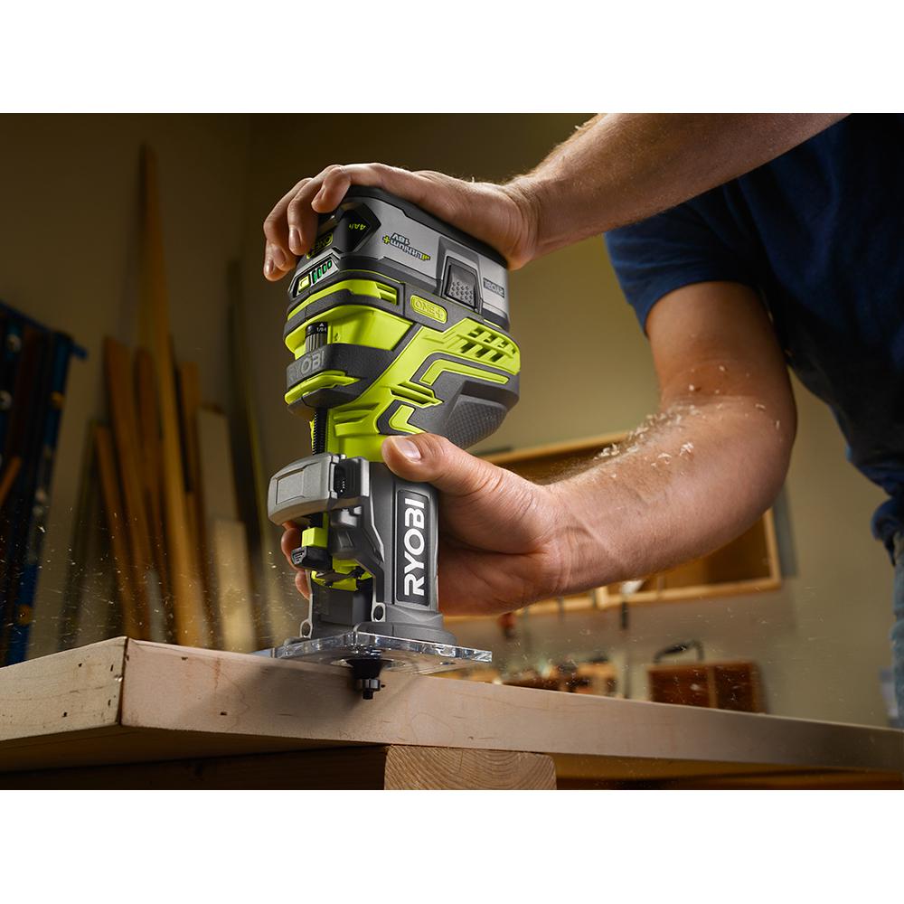Ryobi ONE+ Trim Router Cordless Balanced Compact Light Weight BareTool