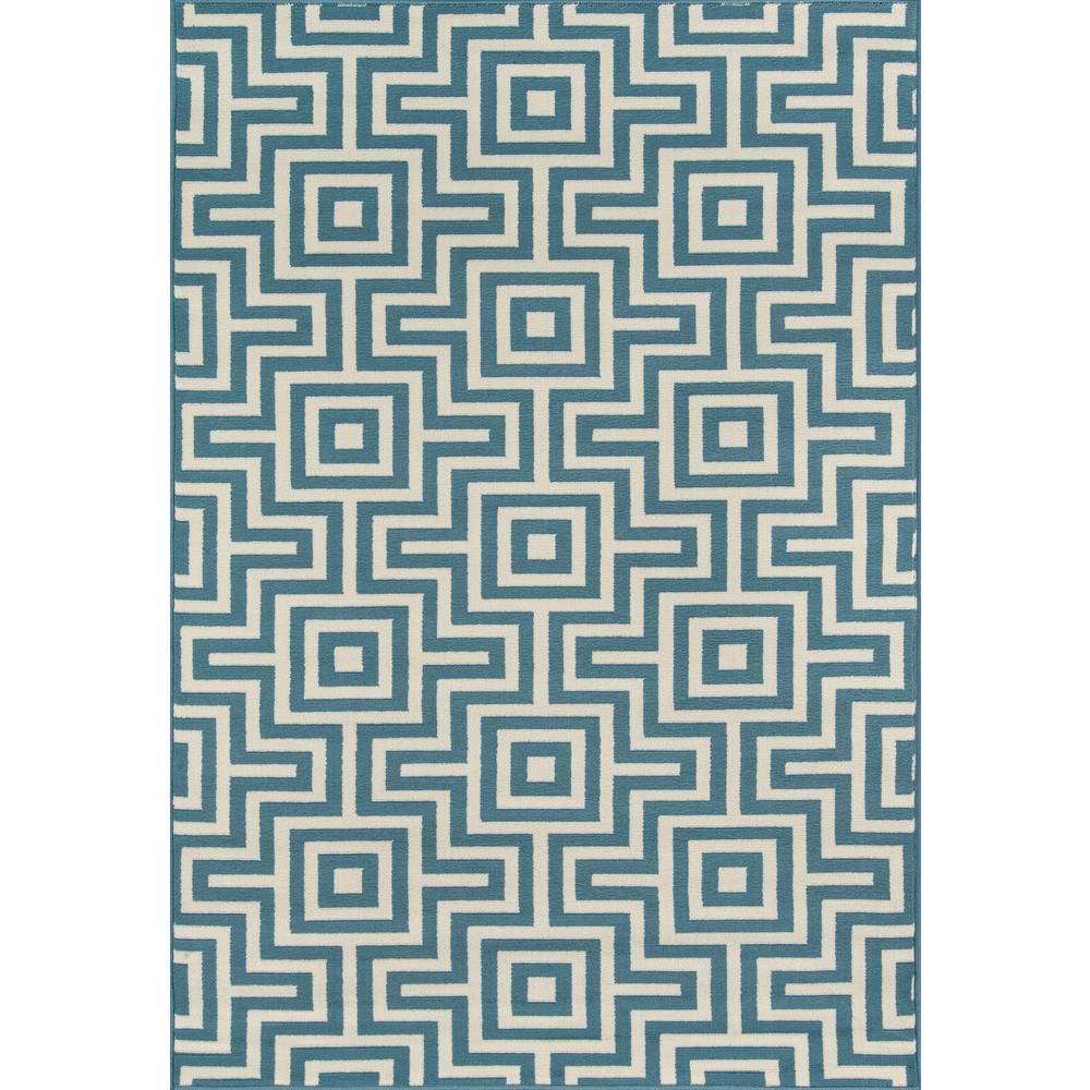 5 X 8 Outdoor Rugs The Home Depot Baja Blue 5 Ft 3 In X 7 6