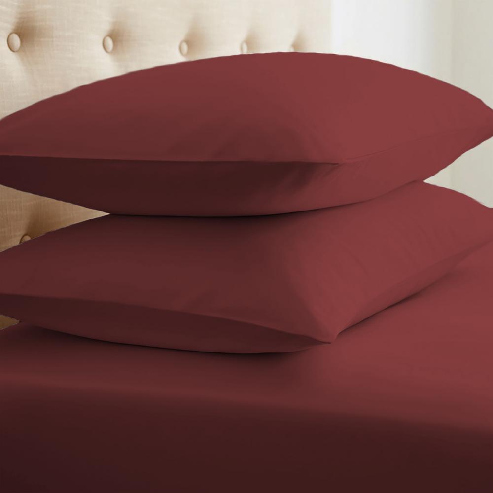 Becky Cameron Performance Burgundy King Pillowcases Set Of 2 Ieh