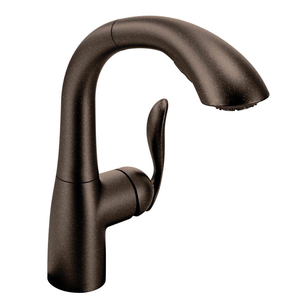 Moen Kitchen Pullout Faucets moen arbor single-handle pull-out sprayer kitchen faucet in spot Moen Kitchen Pullout Faucets moen arbor single-handle pull-out sprayer kitchen faucet in spot