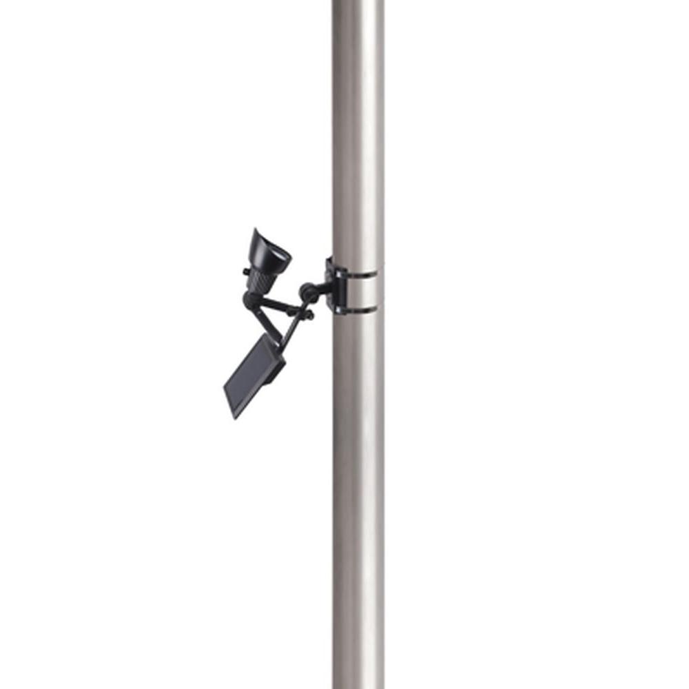 Moonrays Solar Powered 50 Lumen Black Outdoor Integrated Led Moonrays Solar Powered 50 Lumen Black Outdoor Integrated Led Adjule Flagpole Spot Light