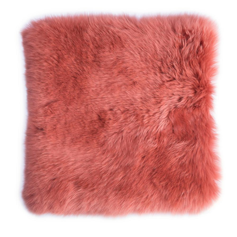 Deerlux Deerlux Coral Genuine Australian Lamb Fur Sheepskin 16 In