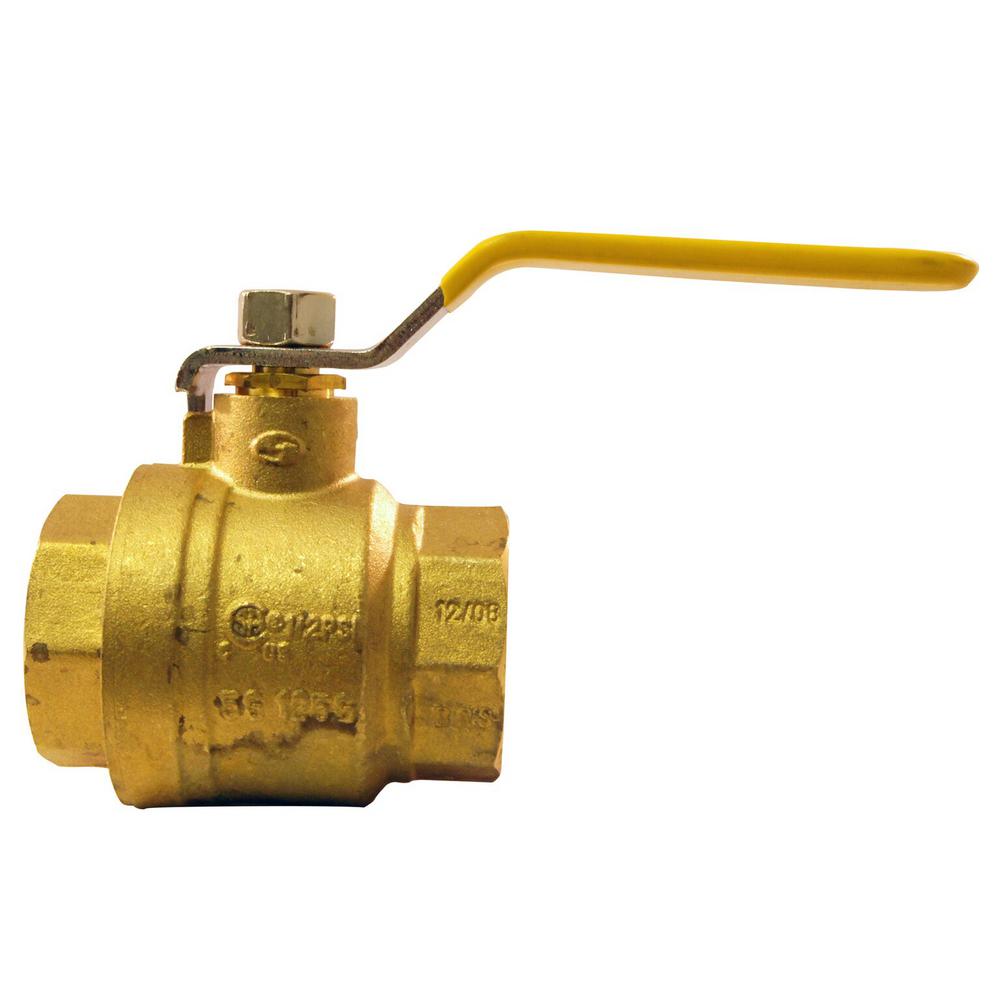 Eastman 11/2 in. x 11/2 in. Brass IPS Full Port Ball Valve20053LF