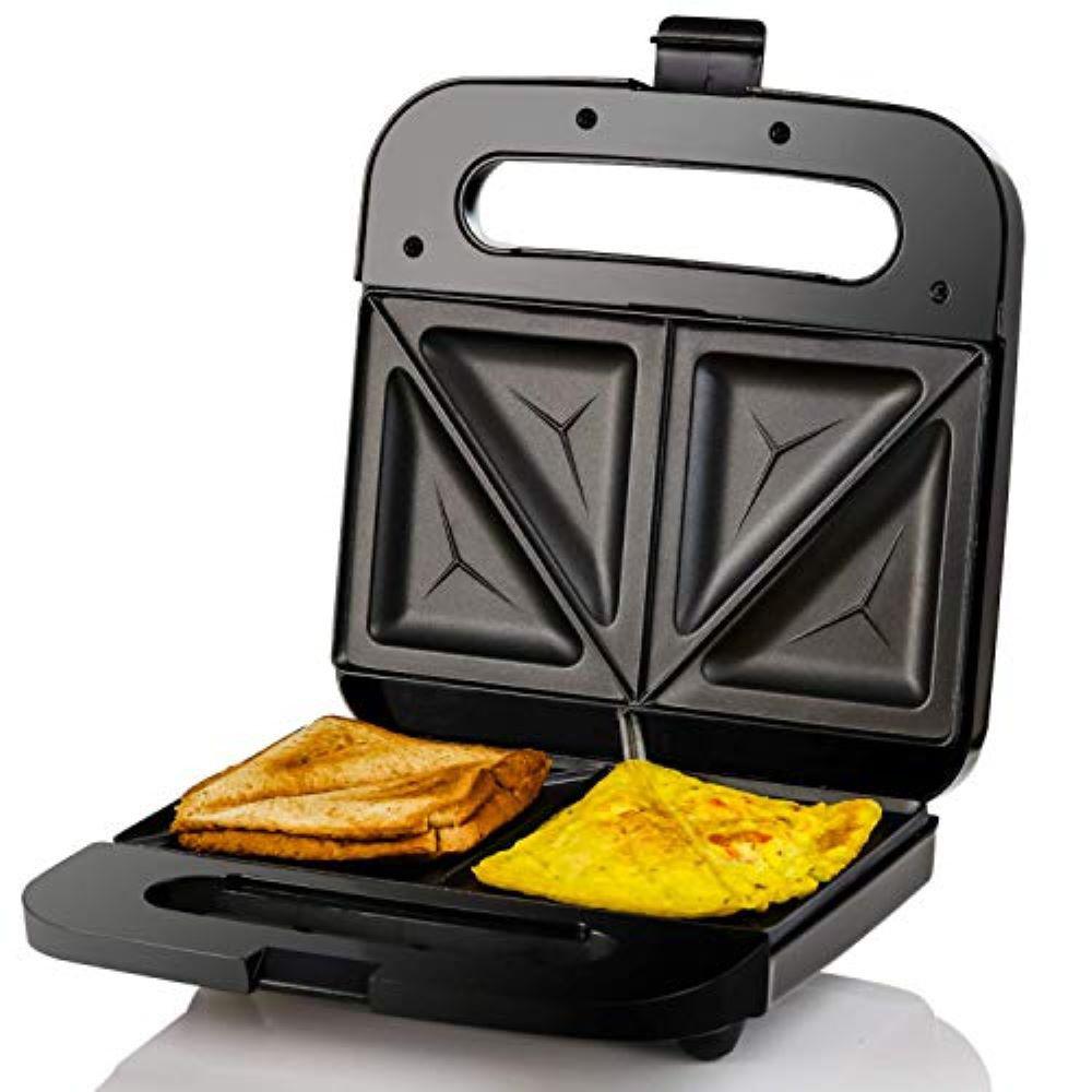 Ovente 2Slice Electric Sandwich Maker Non Stick Grill, Black (GPS401B