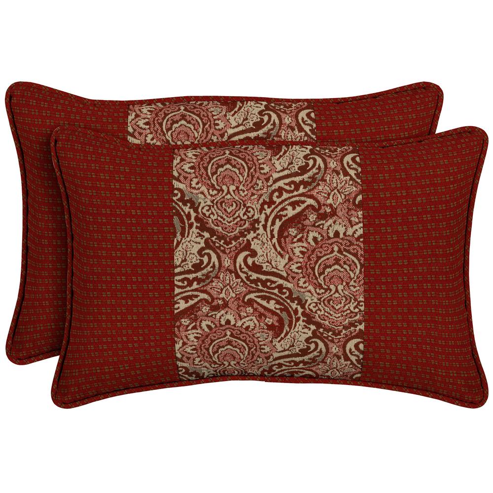 Bombay Outdoors Venice Pieced Face Lumbar Outdoor Throw Pillow (2-Pack)-NE91122A-D9B2 - The Home ...