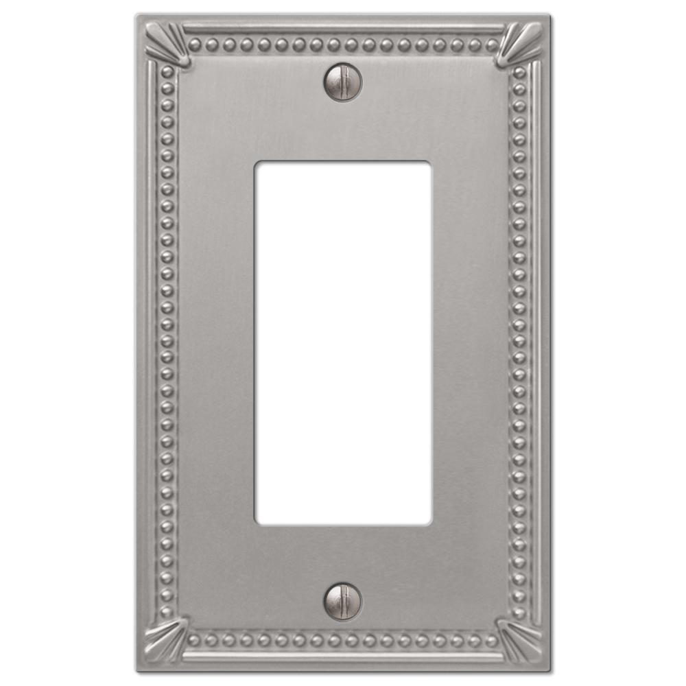 Amerelle Oversized 1Decora Wall Plate, Brushed Nickel463RBN The