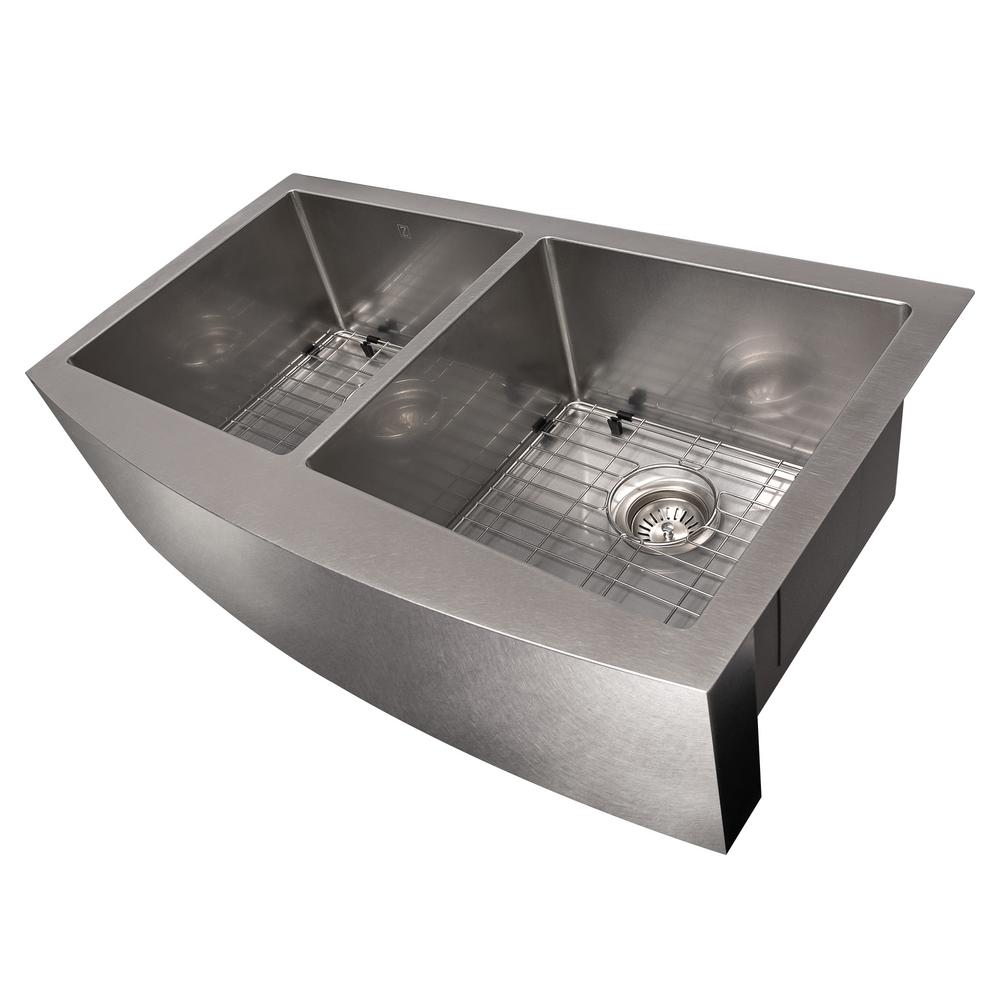ZLINE Kitchen and Bath ZLINE 36 in. Niseko Farmhouse Undermount Double