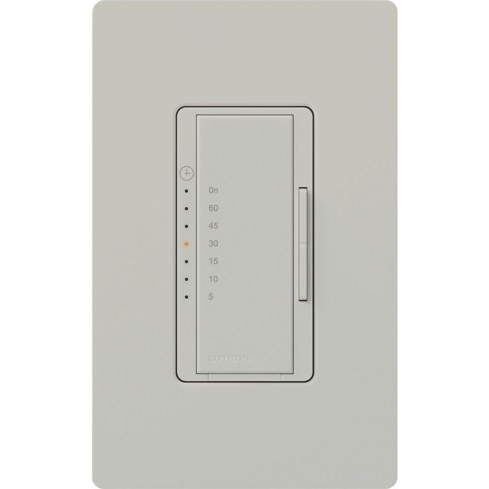 Lutron Maestro 5 Amp InWall Digital Timer PalladiumMAT51PD The