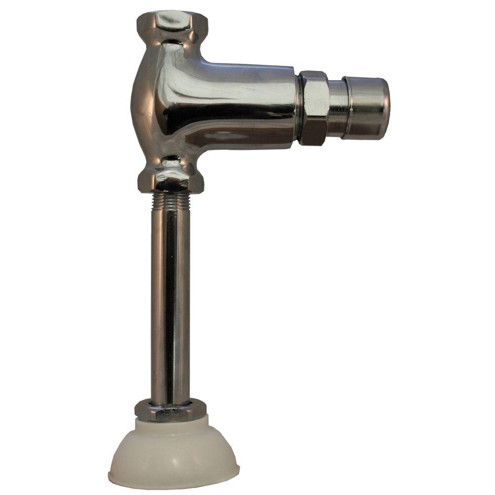 Prier Products 1 2 In X 3 8 In Cast Metal Push Button Urinal Flush