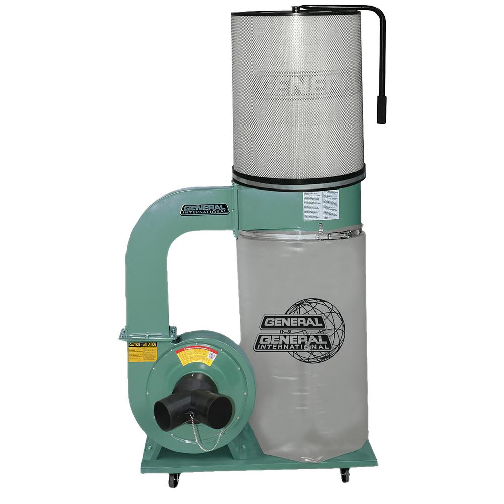 General International 1.5 HP Dust Collector with Canister Filter10