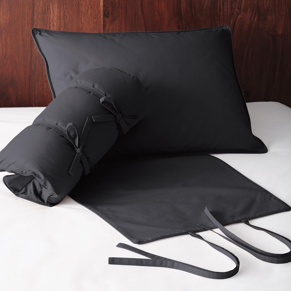 The Company Store Loftaire Down Alternative Coal Travel Pillow