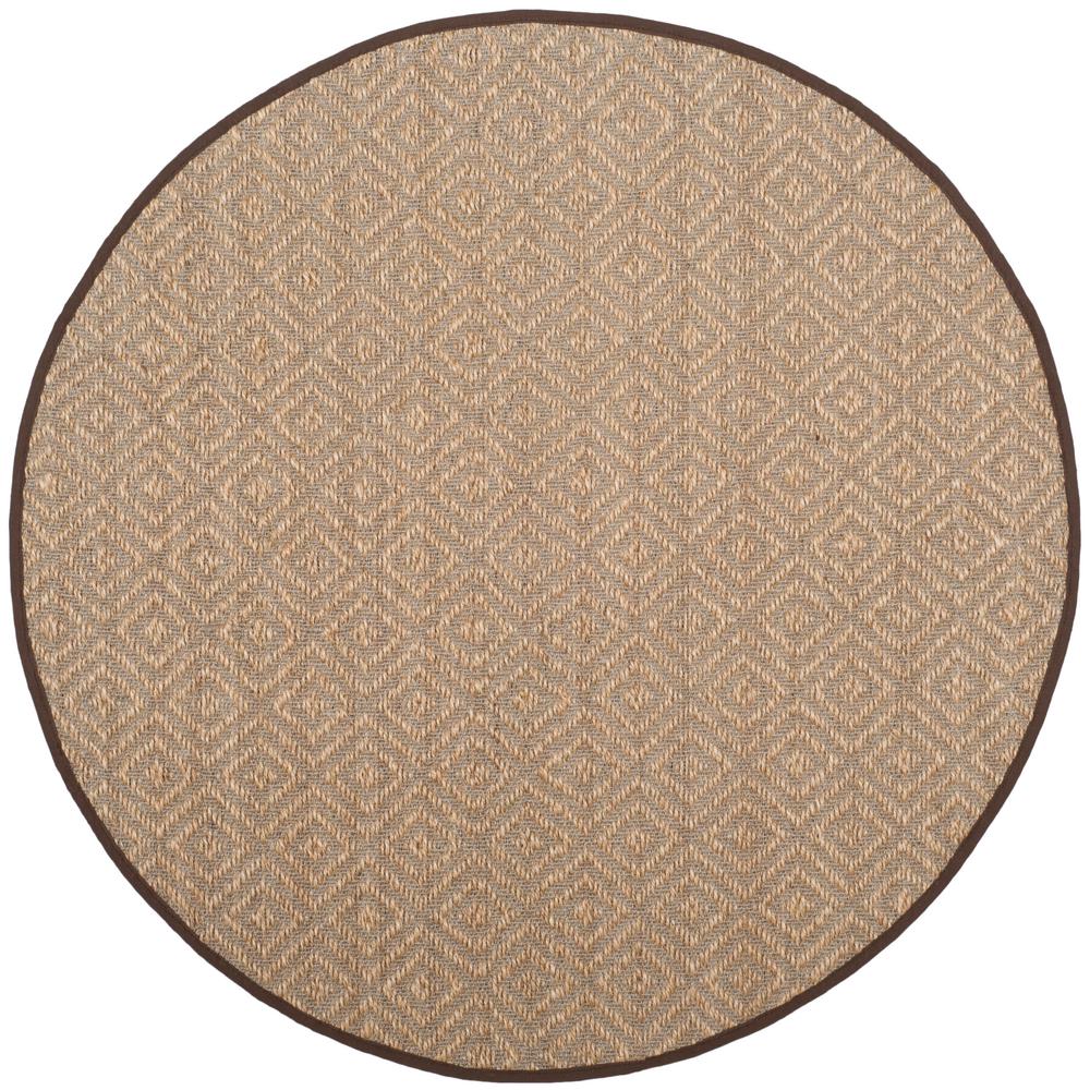 Safavieh Natural Fiber Beige Brown 6 Ft X Round Area Rug Safavieh Natural Fiber Beige Brown 6 Ft X Round Area Rug