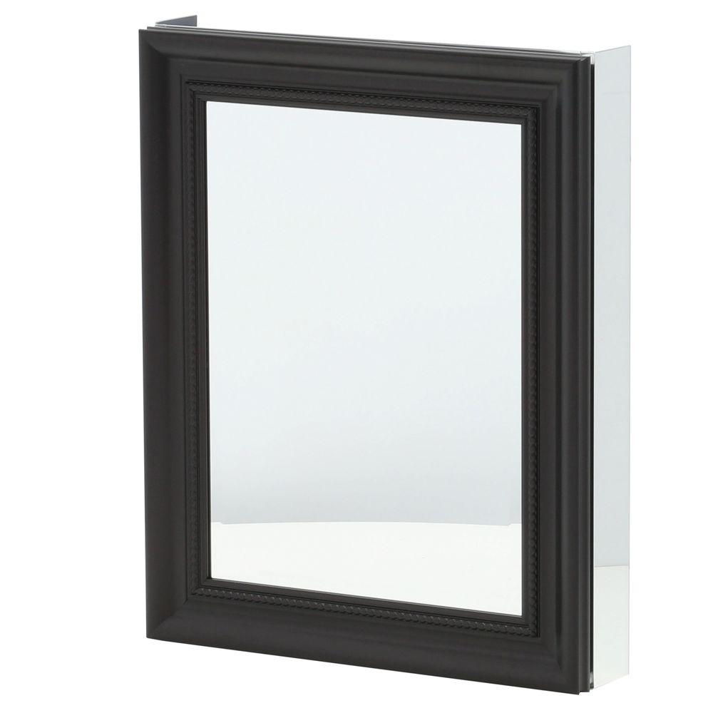 Brown Medicine Cabinets Bathroom Storage The Home Depot Framed Recessed Or Surface Mount Bathroom Medicine Cabinet