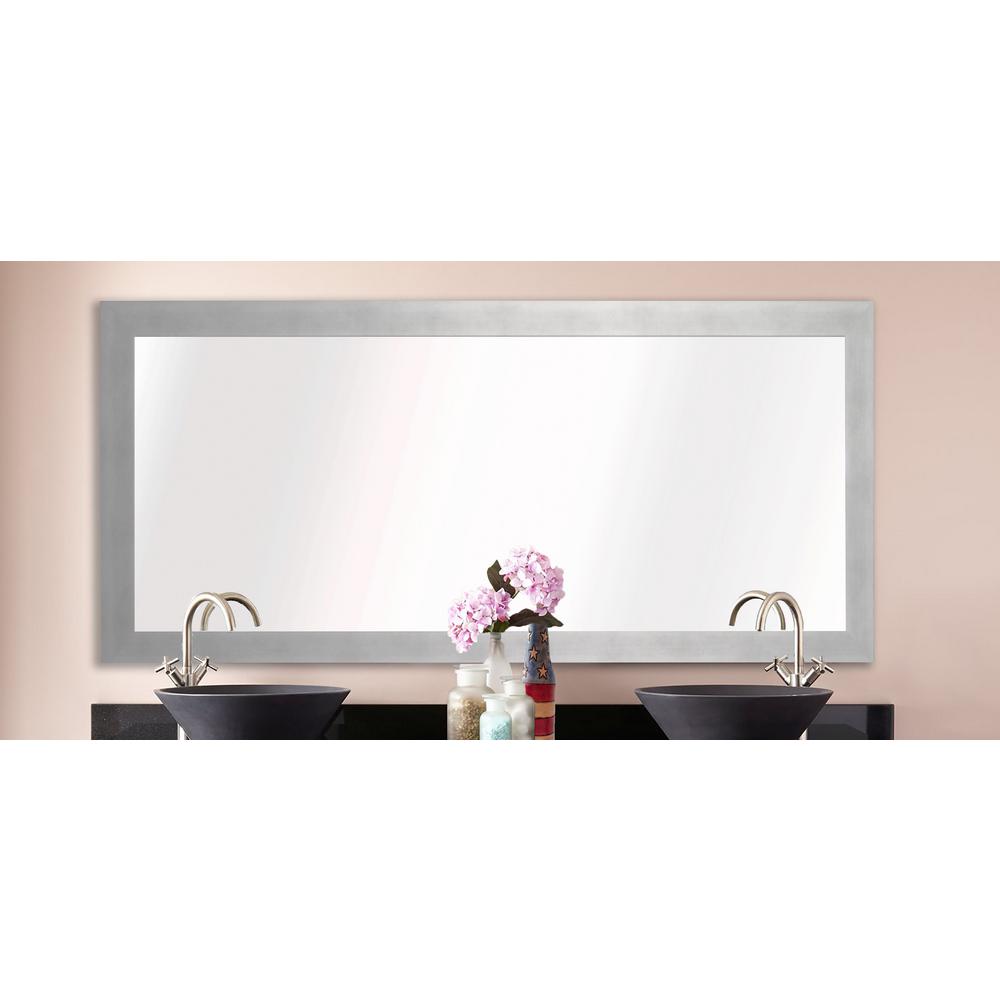 72 in. x 39 in. Taciturn Silver Gunmetal Double Vanity MirrorDV09533.